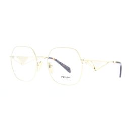 Prada glasses gold best sale