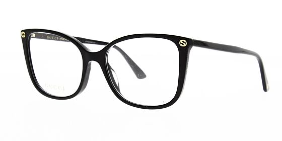 Gucci Glasses GG0026O 001 53 - The Optic Shop