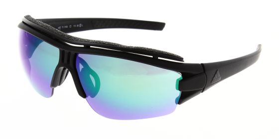 Adidas Sunglasses Evil Eye Halfrim Pro Matte Black Green AD07 75 9100 ...