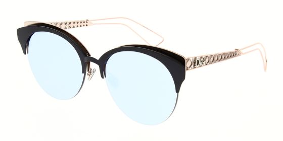 christian dior 55mm round sunglasses