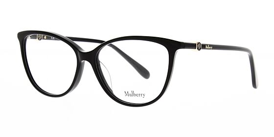 Mulberry Glasses VML019 0BLK 54 - The Optic Shop