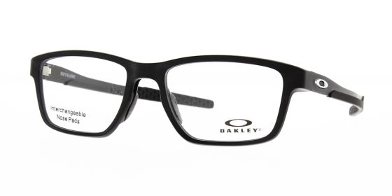 Oakley Glasses Metalink Satin Black Chrome OX8153-0153 - The Optic Shop