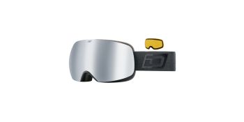 Dirty Dog Eyewear Goggles Mutant Oracle Matte Black/Silver Mirror & Yellow