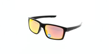 Oakley Sunglasses Mainlink Matte Black/Ruby Iridium Polarised OO9264-0757