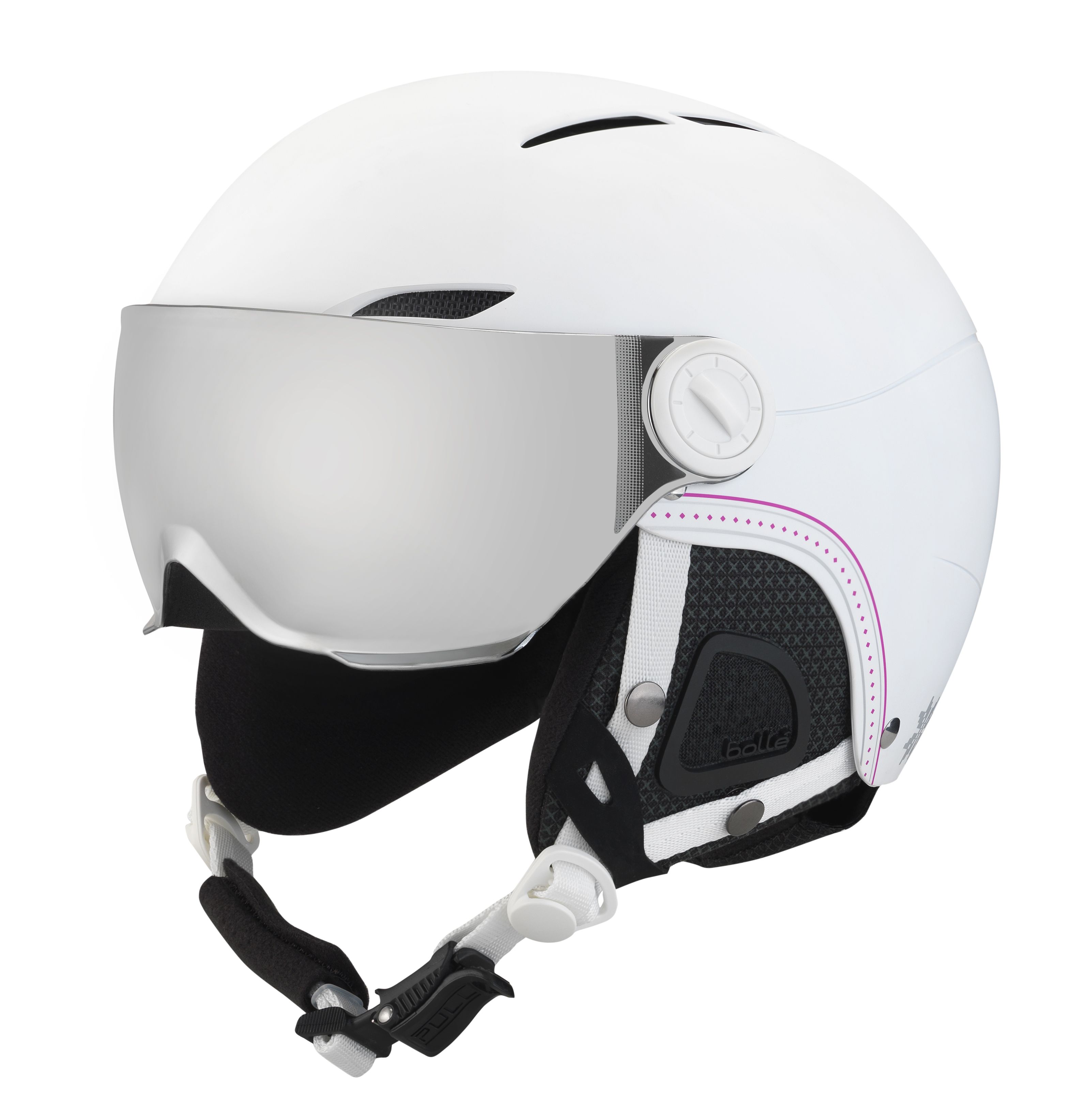 white snow helmet