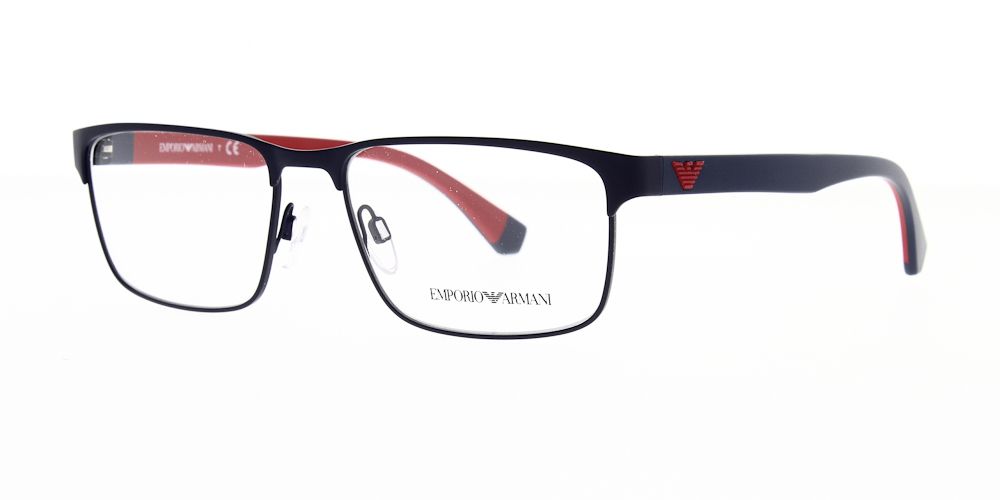 red armani glasses