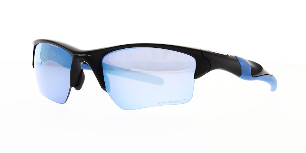 Oakley Sunglasses Half Jacket  XL Matte Black Prizm Deep Water Polarised  OO9154-6762 - The Optic Shop